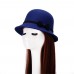 High Quality Spring Autumn Comfort Wool Blend Bowler Derby Hat Lady Dome Top Cap  eb-88365153